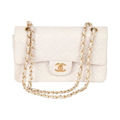 white chanel purse small